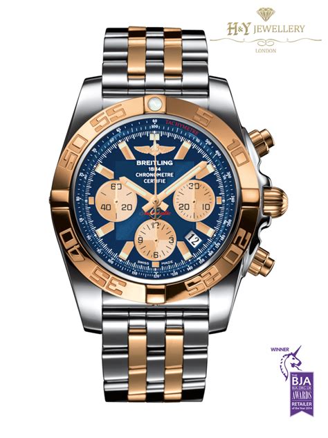 breitling two tone watches|breitling chronomat 42 men's watch.